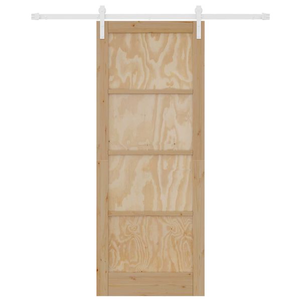 vidaXL Porta Deslizante Castanho 83 x 211 cm