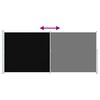 vidaXL Toldo lateral retr&aacute;til para p&aacute;tio 220x500 cm preto