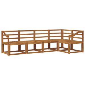 vidaXL Conjunto de Sof&aacute;s para Exterior 5 pcs Natural