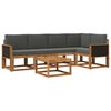 vidaXL Conjunto de Sof&aacute;s para Exterior 6 pcs Natural e Antracite