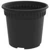 vidaXL Vaso Redondo para Flores 24 pcs Preto &Oslash; 15 x 12 cm Pl&aacute;stico