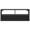 vidaXL M&oacute;vel para TV 100x31x39,5 cm derivados de madeira/metal preto