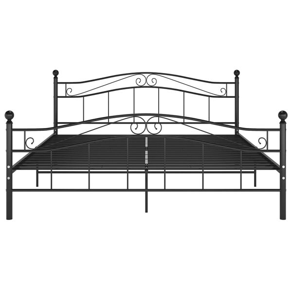 vidaXL Estrutura de cama 200x200 cm metal preto