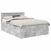 vidaXL Estrutura da Cama Cinzento 150 x 200 cm Derivados de Madeira