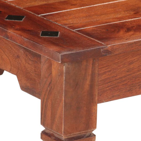 vidaXL Banco 110 cm madeira de ac&aacute;cia maci&ccedil;a