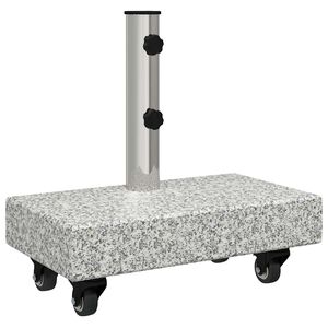 vidaXL Base para chap&eacute;u de sol 25 kg Cinza Granito Retangular