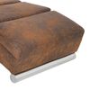 vidaXL Chaise longue de massagens camur&ccedil;a artificial castanho