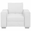 vidaXL Cadeira Sofa Branco 100 cm Couro Sint&eacute;tico