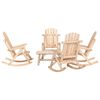 vidaXL 5 pcs conjunto lounge de jardim madeira de abeto maci&ccedil;a