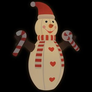 vidaXL Boneco de neve insufl&aacute;vel com luzes LED 630 cm