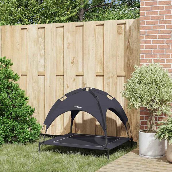 vidaXL Cama para Cachorro Manual Preto 90 x 81 x 80,5 cm A&ccedil;o