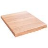 vidaXL Prateleira de parede 40x50x(2-4) cm carvalho tratado castanho