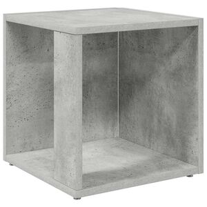 vidaXL Mesa de apoio derivados de madeira cinzento cimento