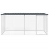 vidaXL Gaiola para galinhas com teto antracite 203x98x90 cm aço galvanizado