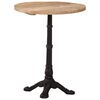 vidaXL Mesa bistr&ocirc; &Oslash;60x76 cm madeira de mangueira &aacute;spera