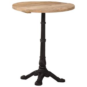 vidaXL Mesa bistr&ocirc; &Oslash;60x76 cm madeira de mangueira &aacute;spera