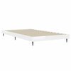 vidaXL Estrutura cama 100x200 cm derivados de madeira branco brilhante