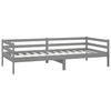 vidaXL Sof&aacute;-cama 90x200 cm madeira de pinho maci&ccedil;a cinzento