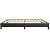 vidaXL Estrutura de cama 200x200 cm couro artificial preto