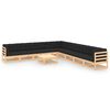 vidaXL 10 pcs conj. lounge jardim c/ almofad&otilde;es pinho maci&ccedil;o antracite