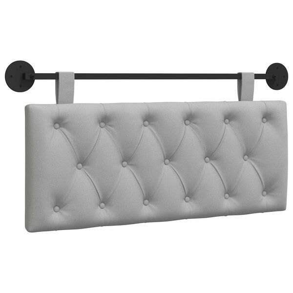 vidaXL Cabeceira Suspensa Cinza Nuvem 110 x 55 x 7 cm tecido