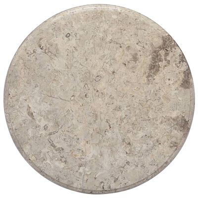 vidaXL Tampo de mesa Ø50x2,5 cm mármore cinzento