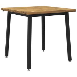 vidaXL 60 x 55 x 75 cm Madeira S&oacute;lida de Ac&aacute;cia Branco e Preto