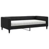 vidaXL Sof&aacute;-cama com colch&atilde;o 100x200 cm tecido preto