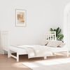 vidaXL Estrutura sof&aacute;-cama de puxar 2x(90x190) cm pinho maci&ccedil;o branco