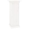 vidaXL Suporte de vasos 40x40x90 cm madeira de pinho maci&ccedil;a branco
