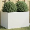 vidaXL Vaso/floreira 62x40x39 cm aço branco