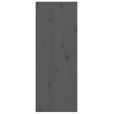 vidaXL Armário de parede 30x30x80 cm madeira de pinho maciça cinza