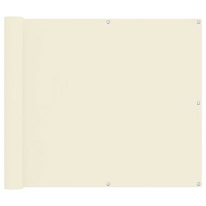 vidaXL Tela de Varanda Creme 100 x 800 cm Tecido Oxford