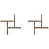 vidaXL Prateleiras de parede 2pcs derivados madeira carvalho artisiano