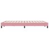 vidaXL Estrutura de cama sem colch&atilde;o 140x220 cm veludo rosa