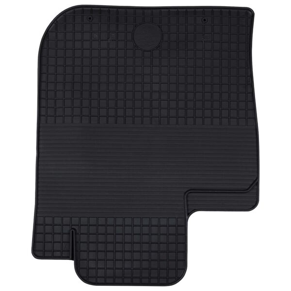 vidaXL Tapete de carro 4 pcs Preto Borracha