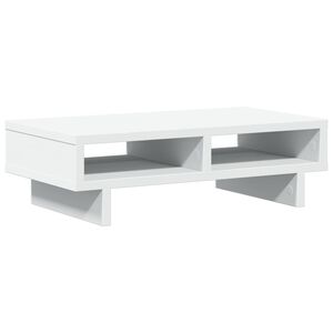 vidaXL Suporte para monitor 50x27x15 cm derivados de madeira branco