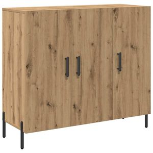 vidaXL Buffet Carvalho Artesanal 90 x 34 x 80 cm Derivados de Madeira