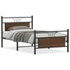 vidaXL Estrutura cama s/ colch&atilde;o derivados madeira carvalho castanho