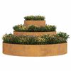 vidaXL Vaso de Jardim Castanho 120 x 120 x 20 cm