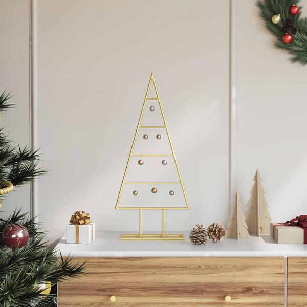 vidaXL Árvore de Natal para decoração 60 cm metal preto