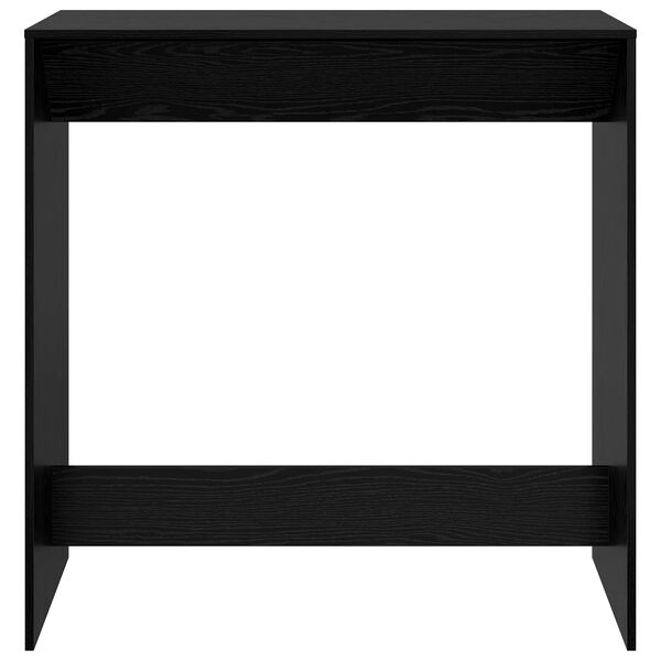 vidaXL Mesa de bar Carvalho Preto 102 x 50 x 103,5 cm
