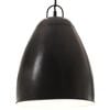 vidaXL Candeeiro suspenso industrial redondo 25 W 32 cm E27 preto