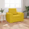 vidaXL Sof&aacute;-Cama Amarelo 98 x 71 x 83 cm Veludo