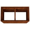 vidaXL Vaso/floreira 80x40x80 cm a&ccedil;o corten