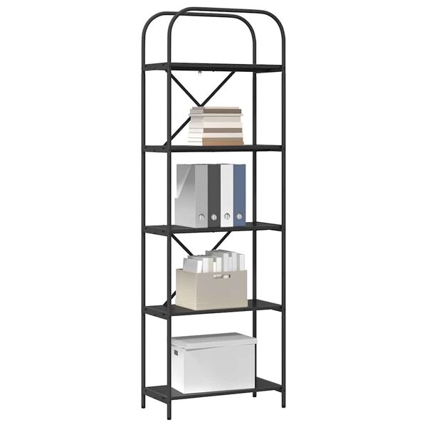 vidaXL Estante Carvalho Preto 60 x 30 x 183 cm Madeira processada