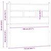 vidaXL Cabeceira de substitui&ccedil;&atilde;o 107cm derivados madeira/ferro carvalho sonoma