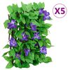 vidaXL&nbsp;Treli&ccedil;a de hera artificial extens&iacute;vel 5 pcs 180x20 cm verde