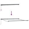 vidaXL Estrutura de Toldo Manual Cinzento-claro 400 &times; 300 cm