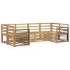 vidaXL Conjunto de Sof&aacute;s para Exterior 6 pcs Branco
